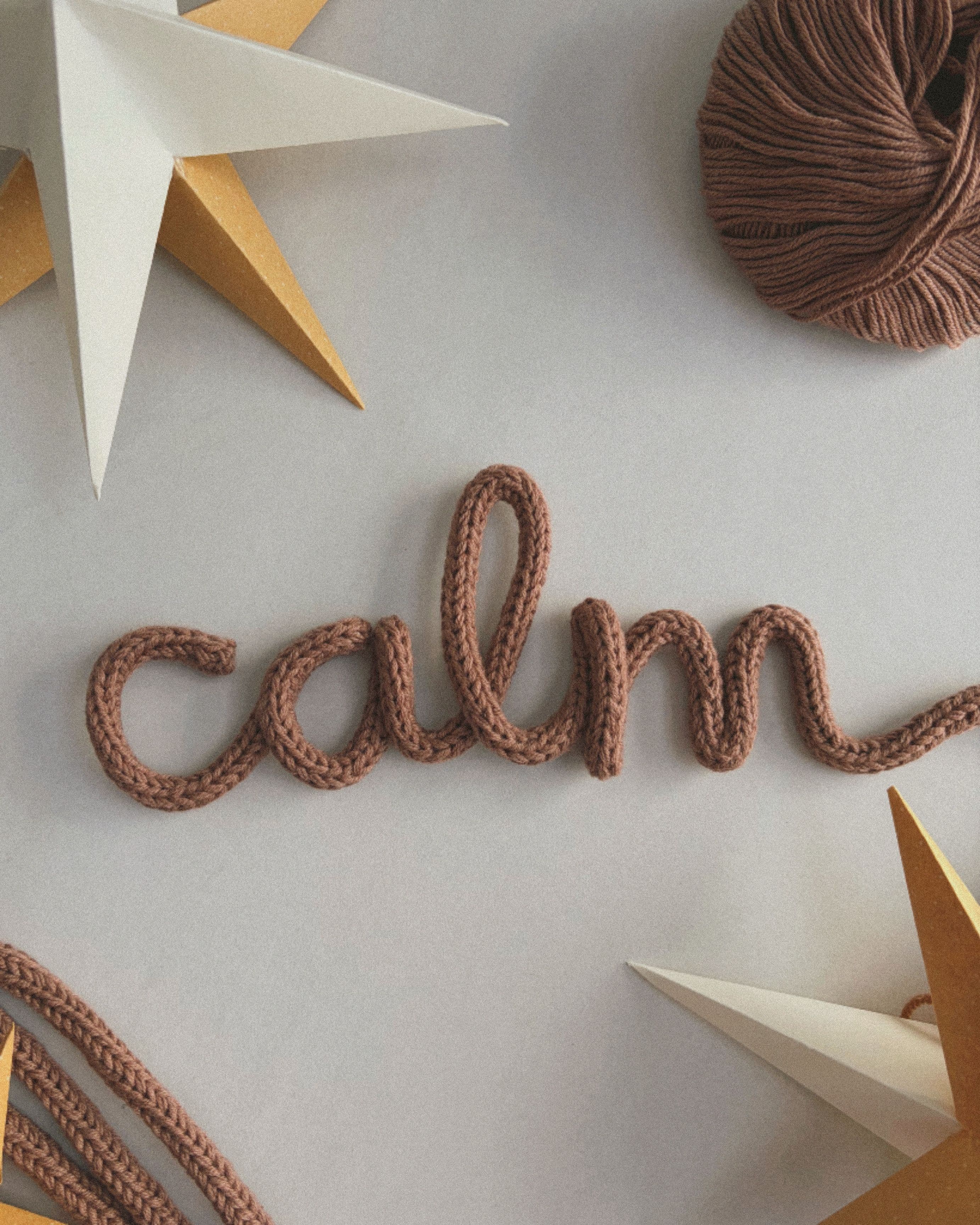 calm - word sign